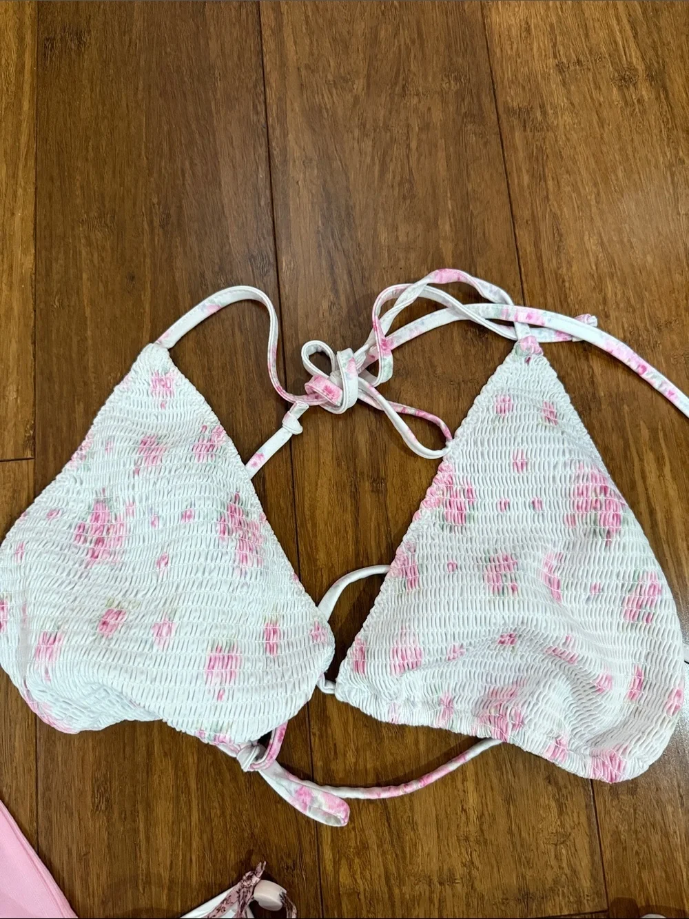 love shack fancy saoirse bikini in Thulian pink XXL NWT with case